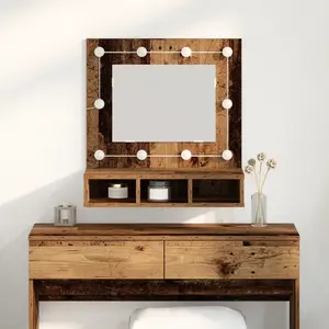 vidaXL Armoire Miroir Bois ancien 60 x 31,5 x 62 cm Bois d'ingénierie pas cher