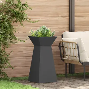 Comparateur de prix : vidaXL vidaXL Support de Plante Noir Plastique 35 x 35 x 73 cm Jardinières