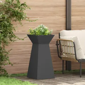 Comparateur de prix : vidaXL vidaXL Support de plante Noir Plastique 35 x 35 x 73 cm
