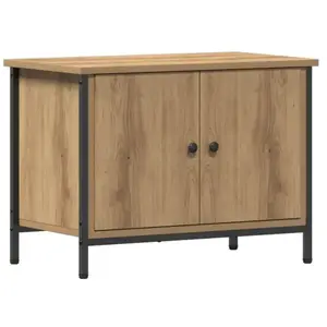 Comparateur de prix : vidaXL Meuble TV Chêne artisanal 60 x 35 x 45 cm Bois d'ingénierie