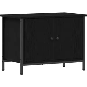Comparateur de prix : vidaXL Meuble TV Chêne noir 60 x 35 x 45 cm Bois d'ingénierie