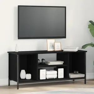 vidaXL Meuble TV Chêne noir 102 x 35 x 45 cm Bois d'ingénierie pas cher