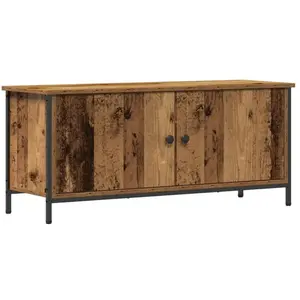 vidaXL Meuble TV Bois Ancien 100 x 35 x 45 cm Bois d'ingénierie pas cher