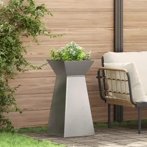 vidaXL vidaXL Support de plante Acier inoxydable 35 x 35 x 73 cm pas cher