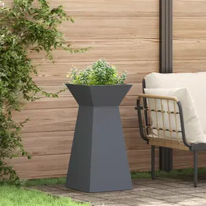 vidaXL vidaXL Support de plante Anthracite Plastique 35 x 35 x 73 cm pas cher