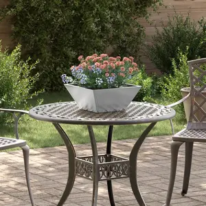 vidaXL vidaXL Planteurs en Bol de Jardin 5 pcs 35x35x15 cm en Inox