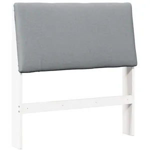 vidaXL Vidaxl Tête De Lit Capitonnée Gris Clair 100 Cm Pin Massif pas cher