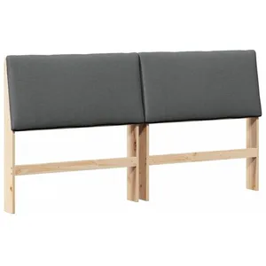 vidaXL Vidaxl Tête De Lit Capitonnée Gris Foncé 180 Cm Pin Massif pas cher