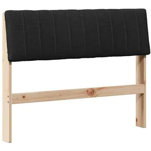 vidaXL Vidaxl Tête De Lit Capitonnée Noir 100 Cm Pin Massif pas cher