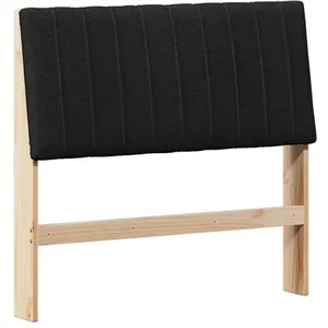 vidaXL Vidaxl Tête De Lit Capitonnée Noir 100 Cm Pin Massif pas cher