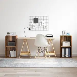 vidaXL Ensemble meuble TV 2 pcs Bois ancien 72 x 35 x 36.5 cm pas cher