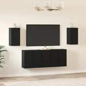 vidaXL Ensemble meuble TV 7 pcs Chêne noir 30.5 x 30 x 60 cm pas cher
