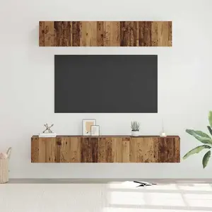 vidaXL Vidaxl Ensemble De Meubles Tv 5 Pcs Bois Ancien Standard Moyen pas cher