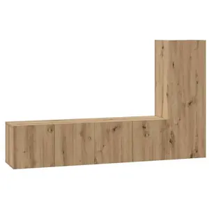 Comparateur de prix : vidaXL Ensemble meuble TV 3 pcs Chêne artisanal Bois d'ingénierie