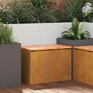 vidaXL Banc de jardin Rouillé 60 x 40 x 43 cm pas cher