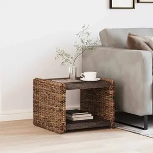 vidaXL Table d'appoint Naturel 44.5 x 45 x 45 cm pas cher