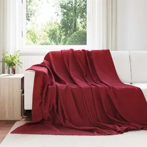 vidaXL Vidaxl Couvertures À Jeter 24 Pcs Rouge Bordeaux 240 X 220 Cm T... pas cher