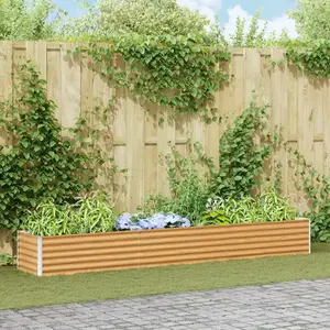 vidaXL Jardinière surélevée 290 x 50 x 36 cm Acier galvanisé pas cher