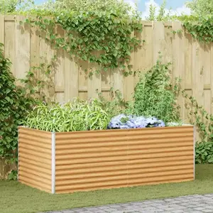 vidaXL Jardinière surélevée 195 x 100 x 68 cm Acier galvanisé pas cher