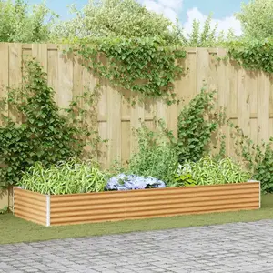 vidaXL Jardinière surélevée 290 x 100 x 36 cm Acier galvanisé pas cher