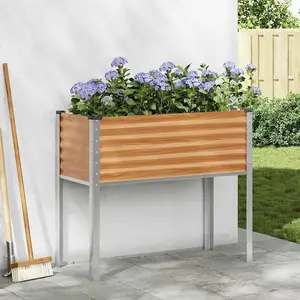 vidaXL Cache-pot de jardin Marron Clair 100,5 x 40,5 x 90 cm pas cher