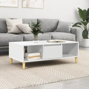 vidaXL Table basse Blanc pas cher