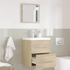 vidaXL Cabinet de salle de bain Chêne Sonoma 41 x 38,5 x 48 cm pas cher