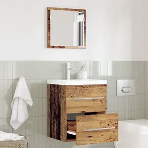 vidaXL Cabinet de salle de bain Bois ancien 41 x 38,5 x 48 cm pas cher