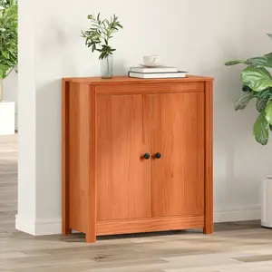 vidaXL Buffet Brun cire 70 x 35 x 80 cm Pin massif pas cher