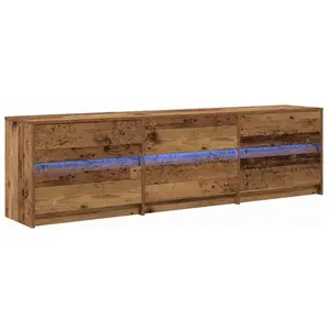 vidaXL Meuble TV Bois ancien Bois technique et panneaux de particules pas cher