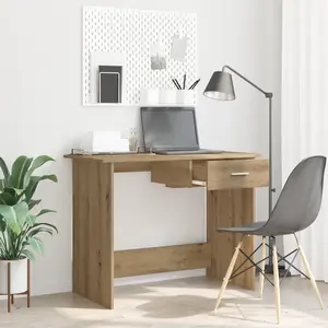 vidaXL Bureau chêne artisanal 100 x 50 x 76 cm Bois d'ingénierie pas cher