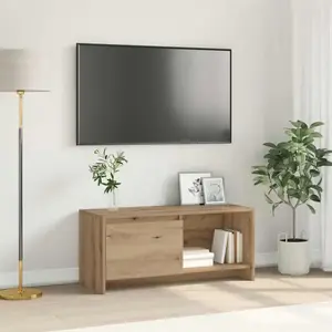 vidaXL Meuble TV chêne artisanal Bois d'ingénierie pas cher