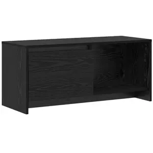 vidaXL Meuble TV Chêne noir Bois d'ingénierie pas cher