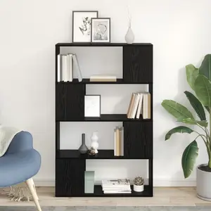 vidaXL Vidaxl Centre De Divertissement Chêne Noir Bois D'ingénierie pas cher