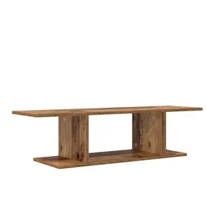 vidaXL Meuble TV Marron 103 x 30 x 26,5 cm Bois d'ingénierie pas cher