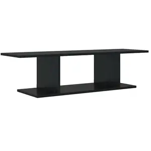 vidaXL Meuble TV Noir 103 x 30 x 26,5 cm Bois d'ingénierie pas cher