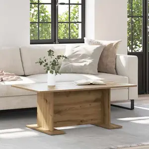 vidaXL Table basse Autre chêne artisanal 103,5 x 60 x 40 cm pas cher