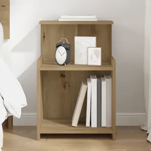 vidaXL Cabinet de chevet Chêne artisanal 40 x 35 x 60 cm pas cher