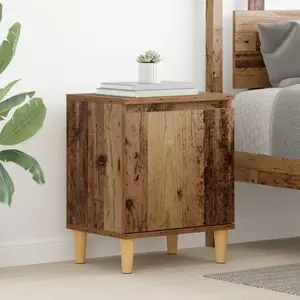 vidaXL Cabinet de chevet Bois ancien 40 x 30 x 50 cm Bois d'ingénierie pas cher