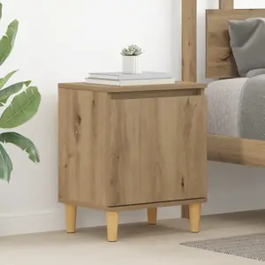 vidaXL Vidaxl Table De Chevet En Chêne Chêne Mdf 40 X 30 X 50 Cm pas cher
