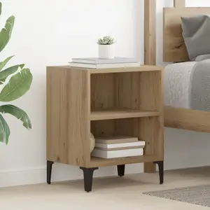 vidaXL Cabinet de chevet Chêne artisanal 40 x 30 x 50 cm pas cher