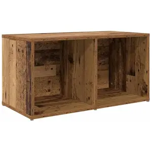 vidaXL Meuble TV avec stockage Vieux bois Bois d'ingénierie pas cher