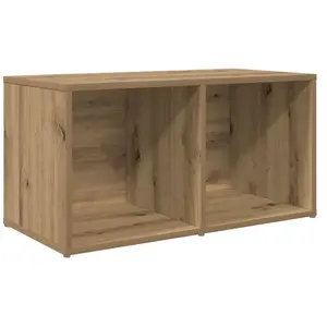Comparateur de prix : vidaXL Meuble TV avec stockage chêne artisanal Bois d'ingénierie