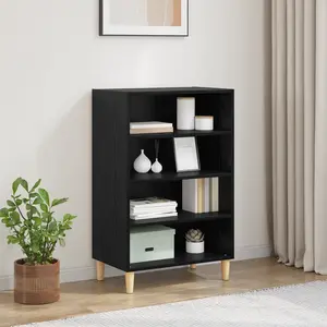 vidaXL Buffet Chêne noir 57 x 35 x 90 cm Bois d'ingénierie pas cher