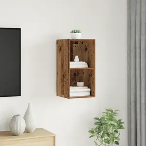 vidaXL Meuble TV Bois ancien 37 x 37 x 72 cm Bois d'ingénierie pas cher