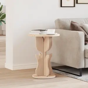 vidaXL Vidaxl Table D'appoint Naturel 39.5 X 39.5 X 53.5 Cm pas cher