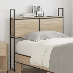 vidaXL Tête de lit de rangement Chêne sonoma 75 cm Bois d'ingénierie pas cher