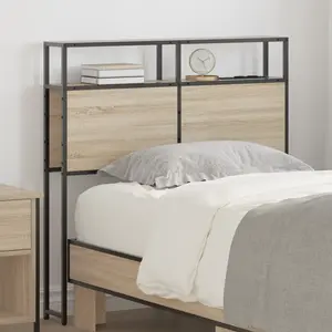 vidaXL Tête de lit de rangement Chêne sonoma Bois d'ingénierie pas cher