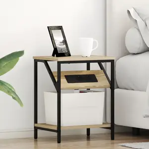 vidaXL Cabinet de chevet Chêne sonoma 38 x 30 x 48 cm pas cher