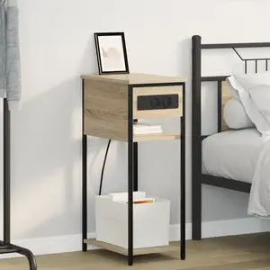 vidaXL Vidaxl Cabinet De Chevet Chêne Sonoma 28.1 X 40.9 X 75 Cm pas cher